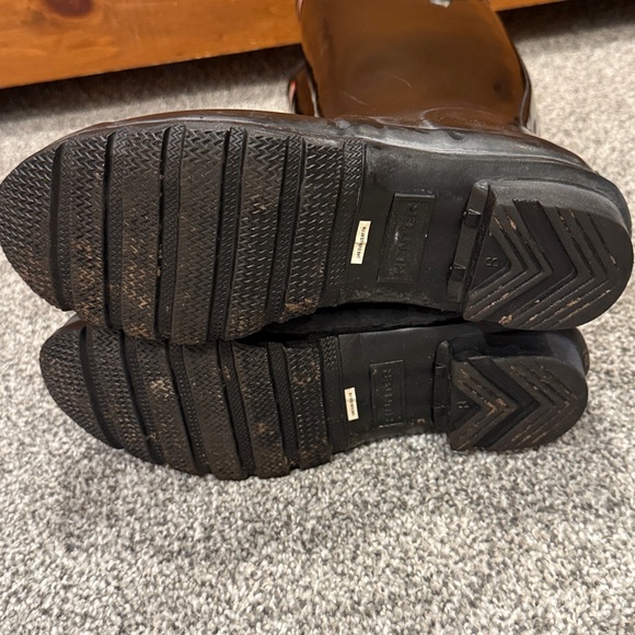 Hunter Black Gloss Original Tall Rain Boots - Picture 11 of 16